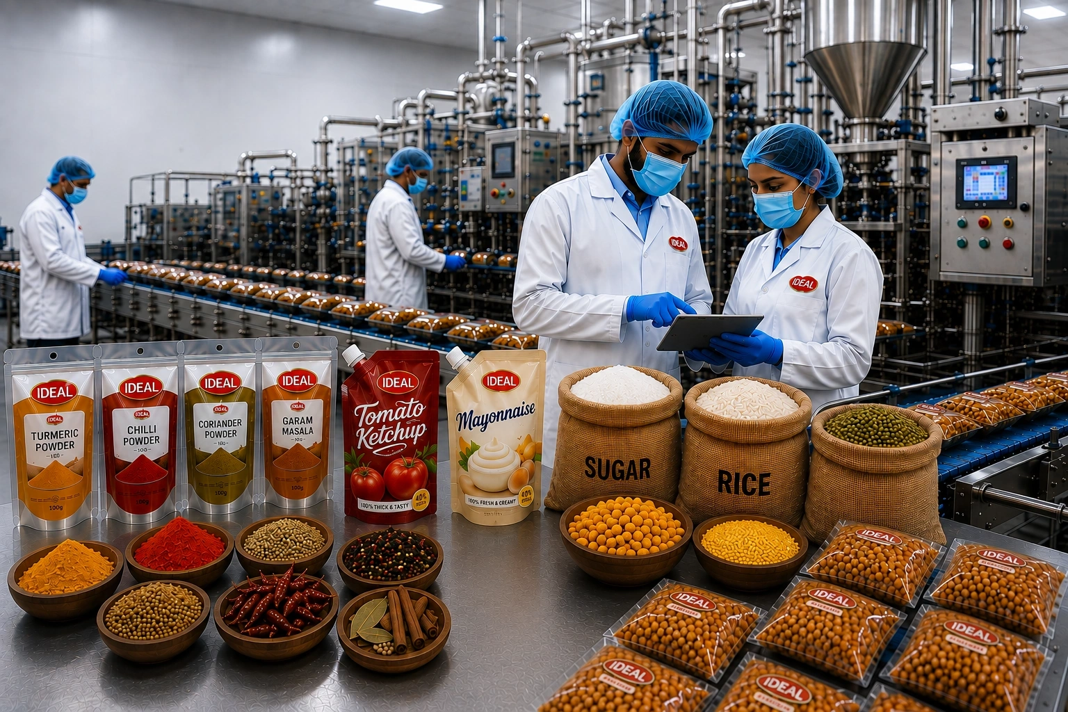 Modern food manufacturing facility